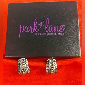 Jewels by Park Lane ENTOURAGE Silvertone/Goldtone Design Earrings